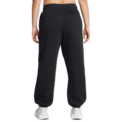 Black - Pack Shot - Under Armour Womens-Ladies Wordmarks Fleece Icon Oversized Jogging Bottoms