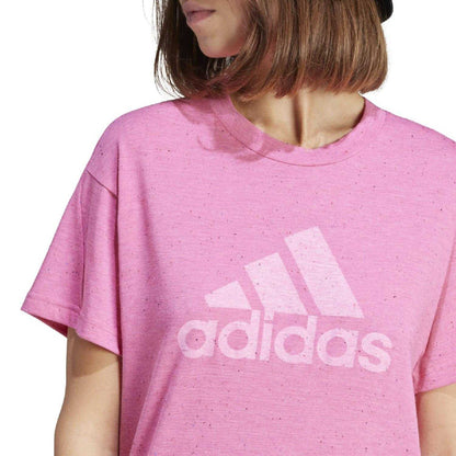 Purple - Side - Adidas Womens-Ladies Future Icons Winners 3.0 T-Shirt