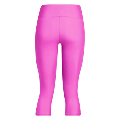 Purple - Back - Under Armour Womens-Ladies Capris Tech High Rise Leggings
