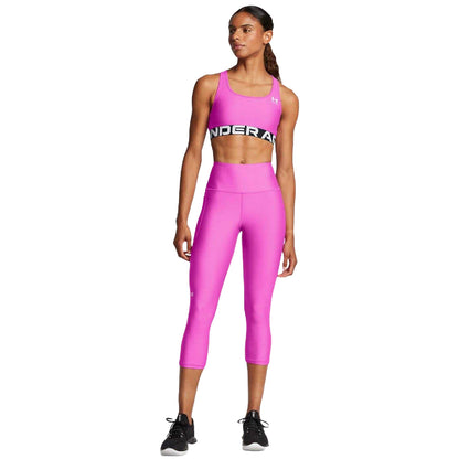 Purple - Pack Shot - Under Armour Womens-Ladies Capris Tech High Rise Leggings