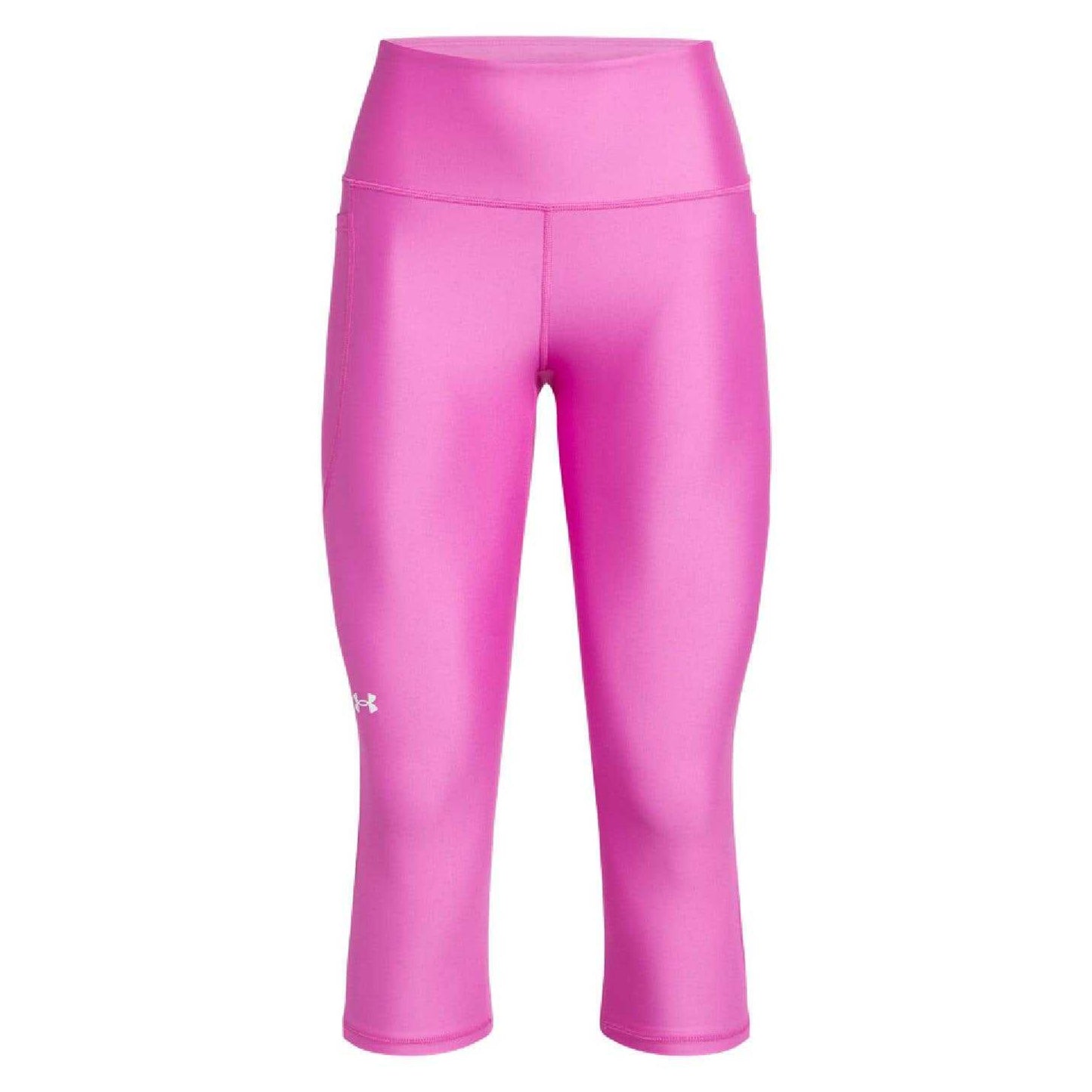 Purple - Front - Under Armour Womens-Ladies Capris Tech High Rise Leggings
