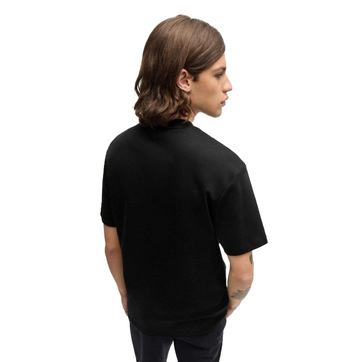 Black - Side - Hugo Mens Dalile T-Shirt