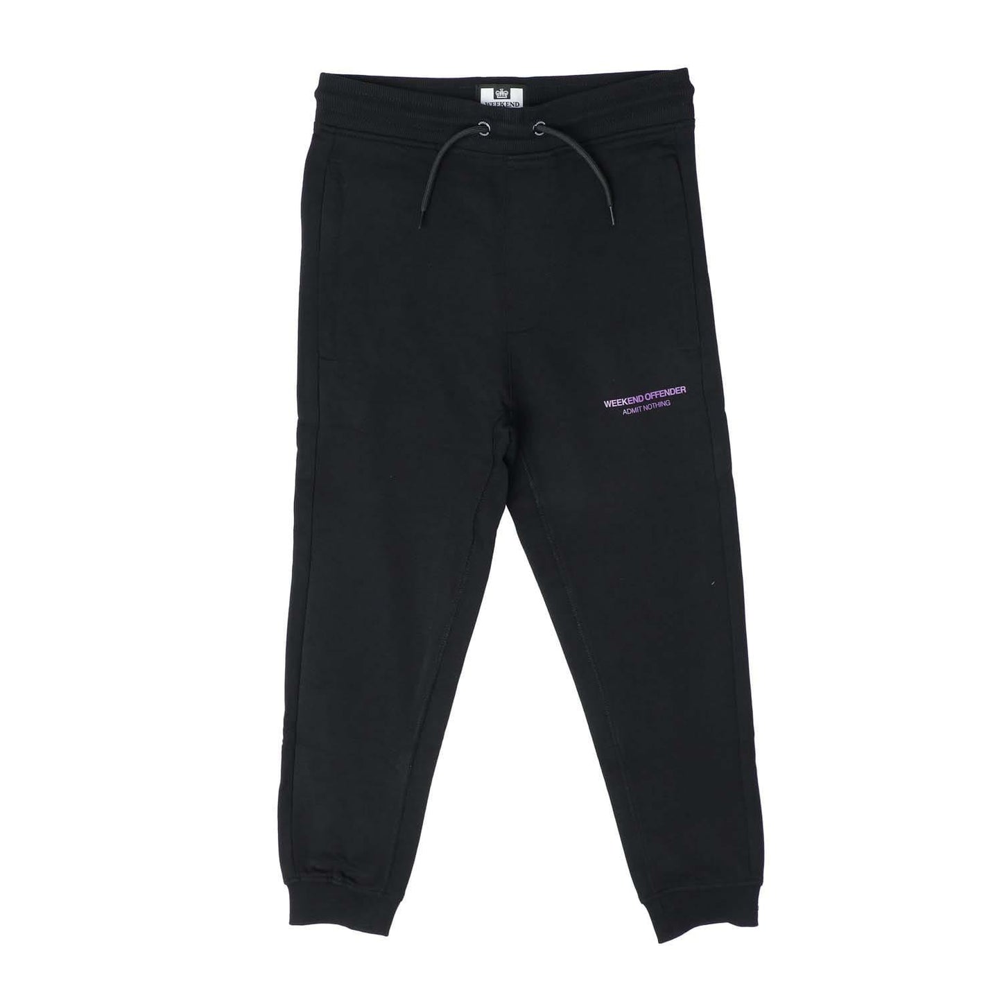 Black - Front - Weekend Offender Childrens-Kids Cascade Jogging Bottoms