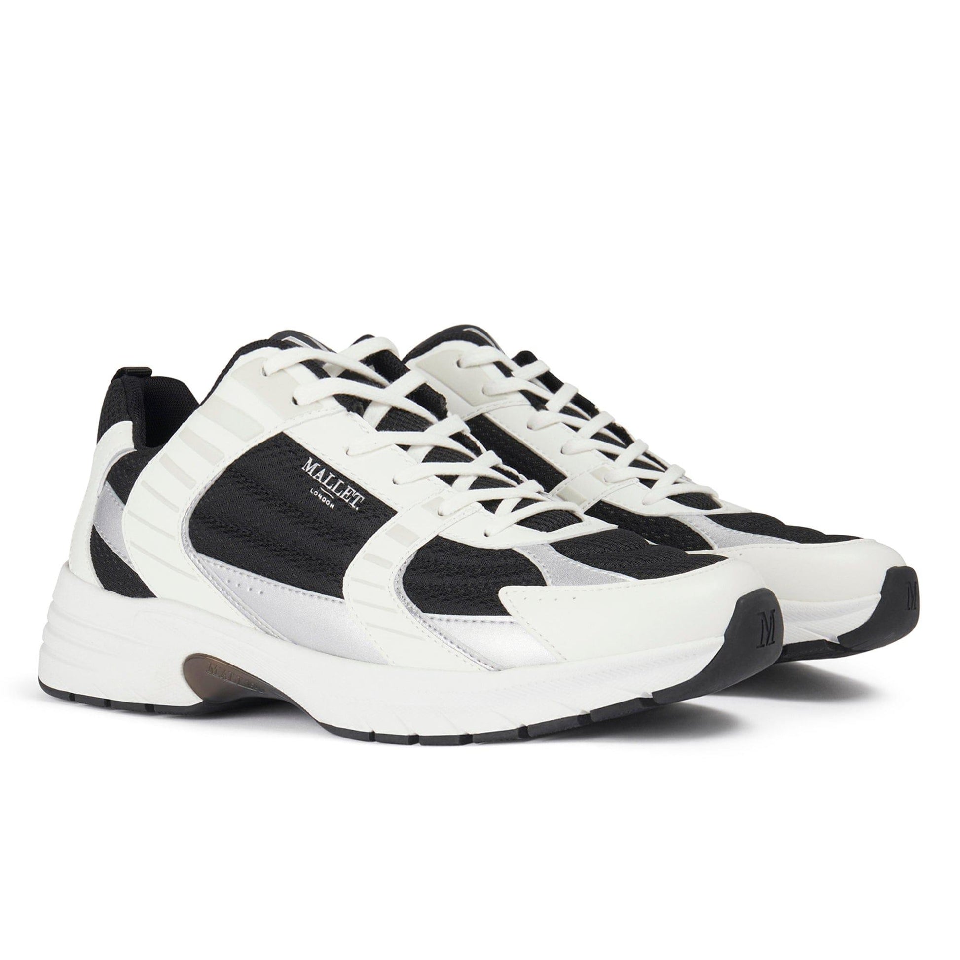 White - Back - Mallet Mens Holloway Trainers