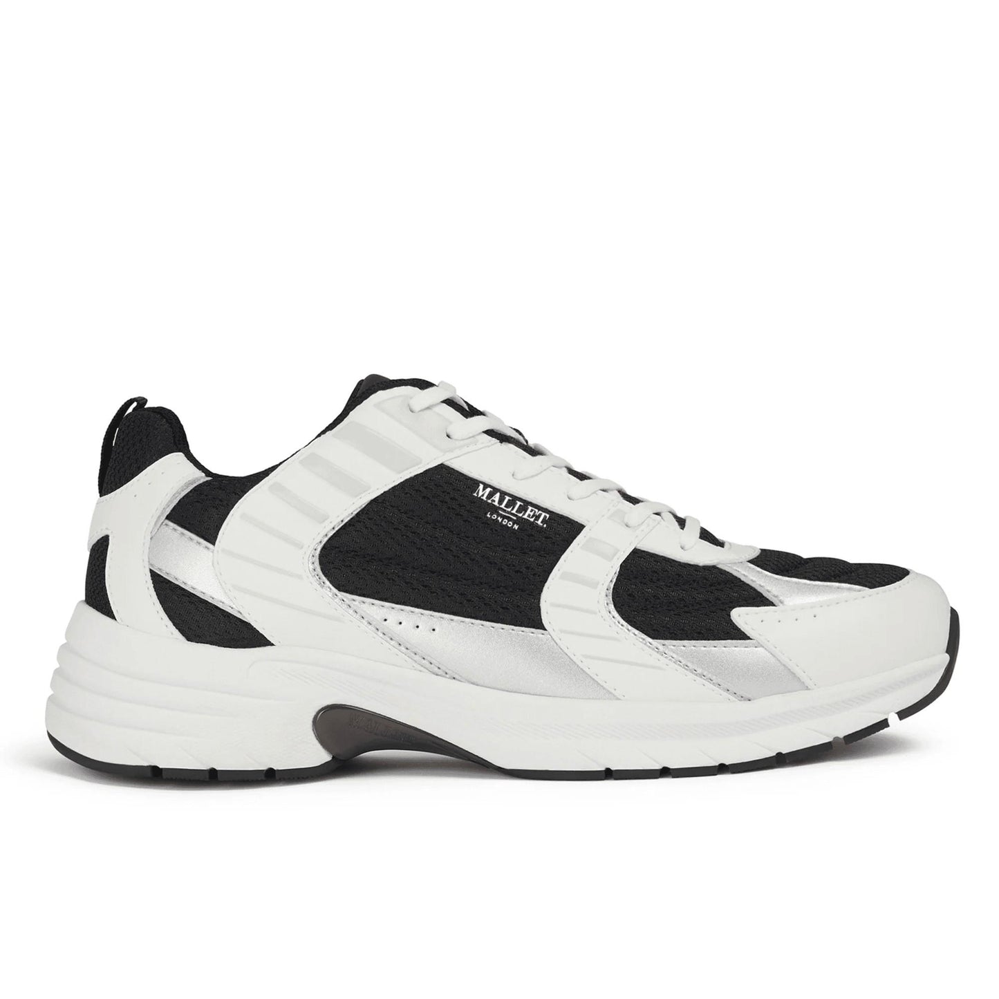White - Front - Mallet Mens Holloway Trainers