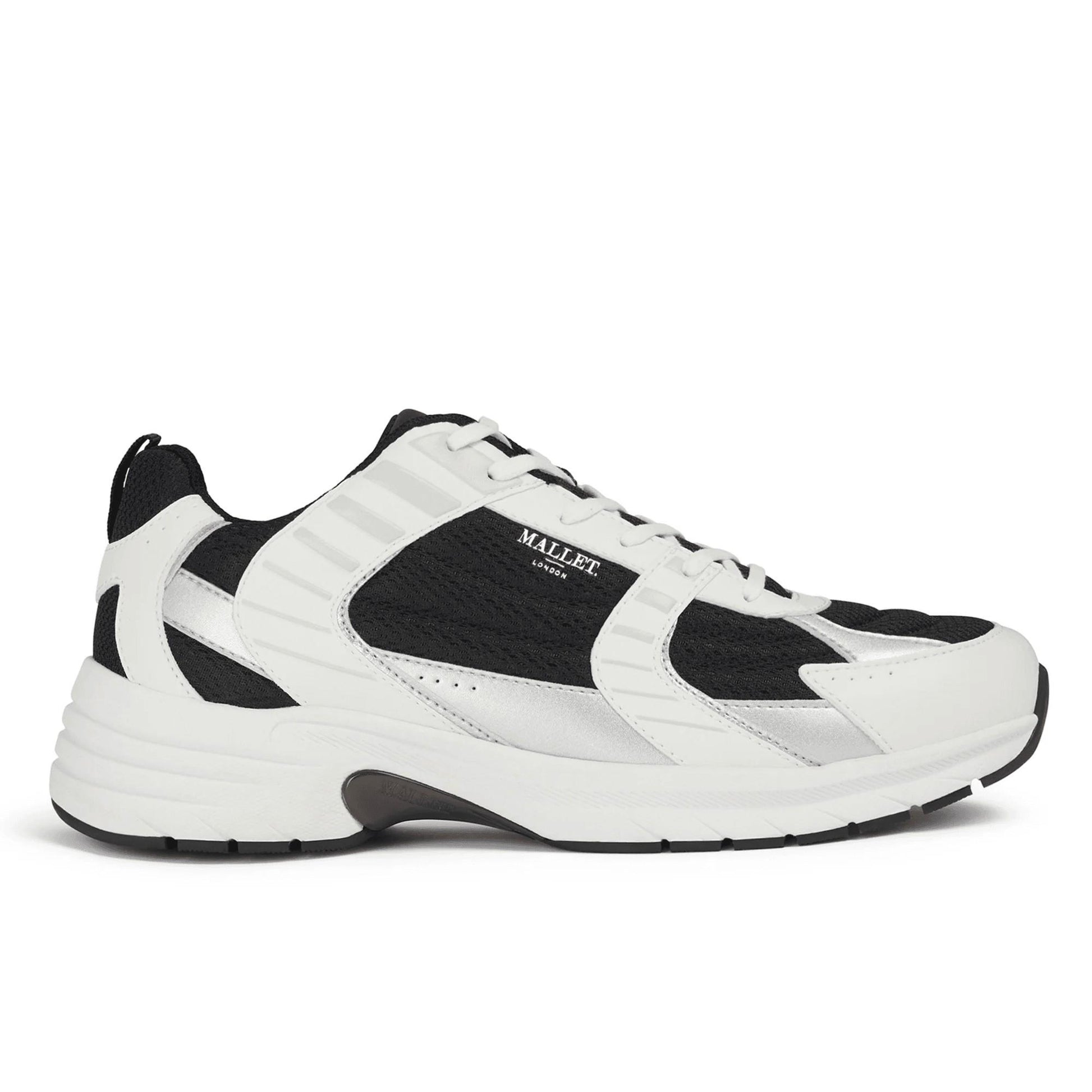 White - Front - Mallet Mens Holloway Trainers
