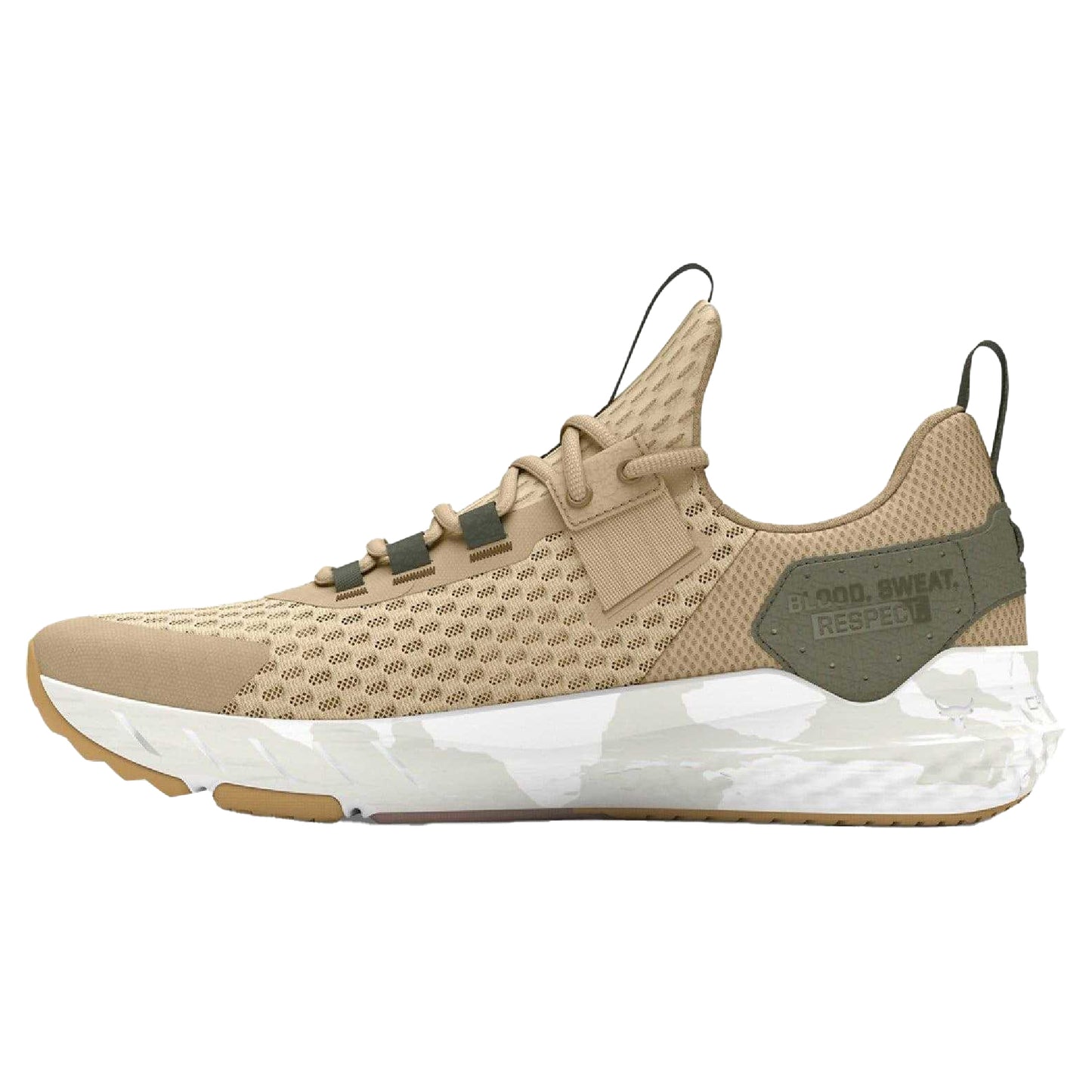 Brown - Back - Under Armour Womens-Ladies Project Rock BSR Trainers