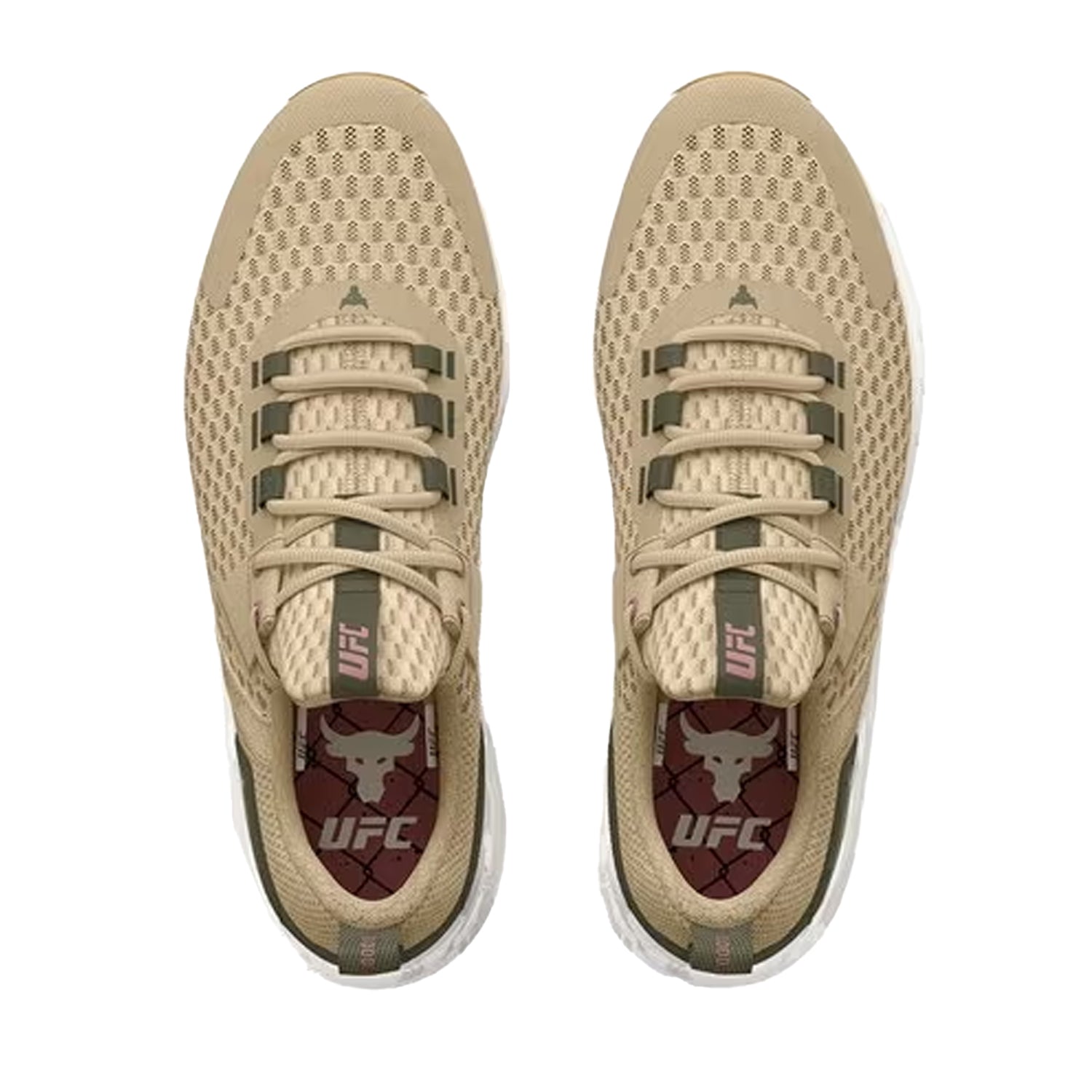 Brown - Side - Under Armour Womens-Ladies Project Rock BSR Trainers