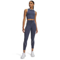 Grey - Side - Under Armour Womens-Ladies Run 96 Leggings