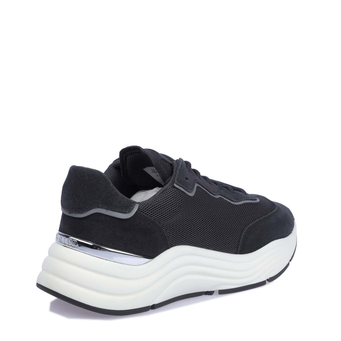 Grey - Side - Mallet Womens-Ladies Packington Leather Trainers