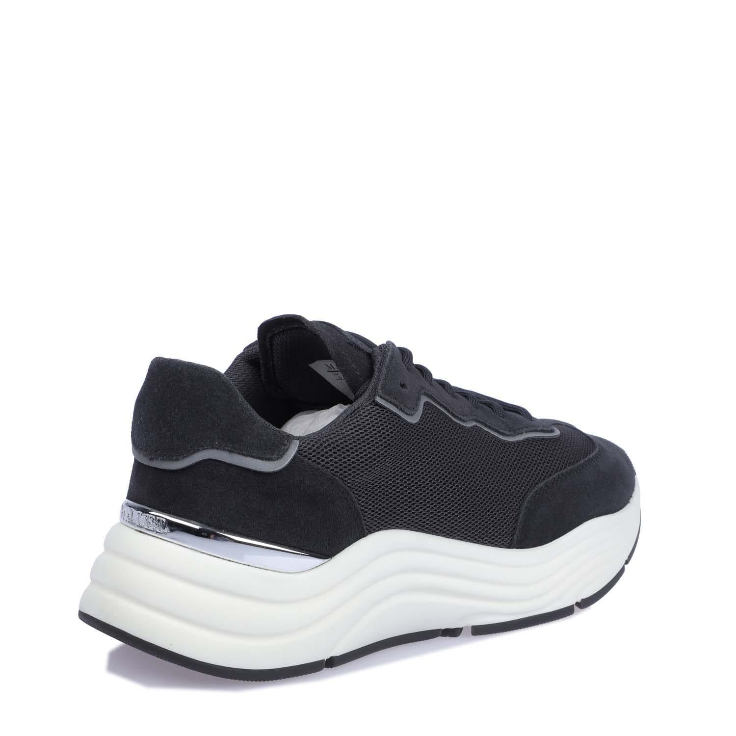 Grey - Side - Mallet Womens-Ladies Packington Leather Trainers