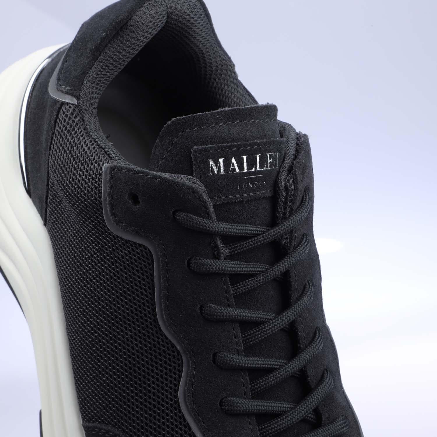 Grey - Pack Shot - Mallet Womens-Ladies Packington Leather Trainers