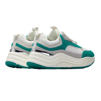 Green - Back - Mallet Womens-Ladies Cyrus Suede Trainers