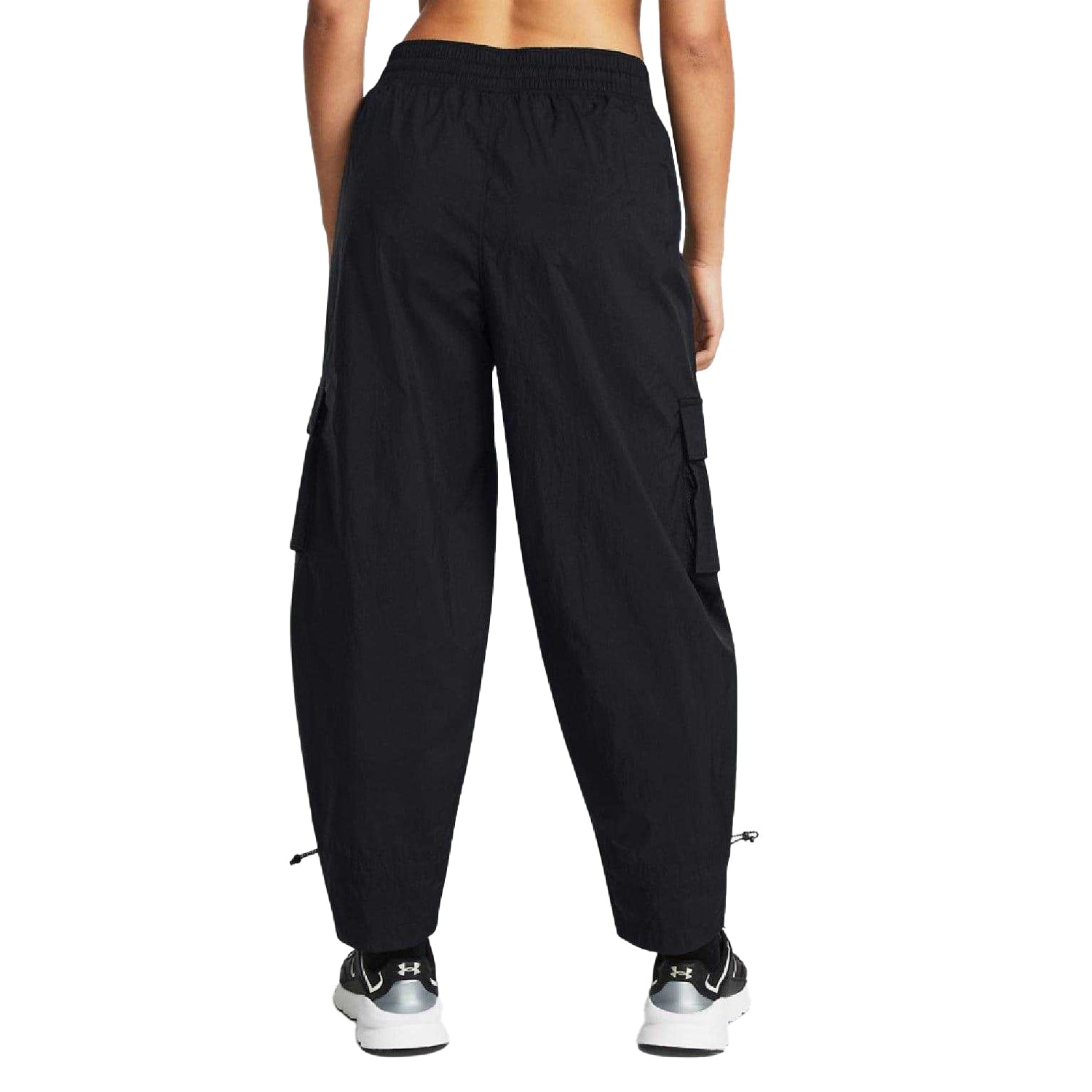 Black - Lifestyle - Under Armour Womens-Ladies Woven Cargo Trousers