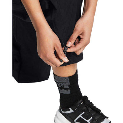 Black - Pack Shot - Under Armour Womens-Ladies Woven Cargo Trousers