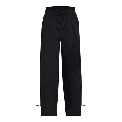 Black - Front - Under Armour Womens-Ladies Woven Cargo Trousers
