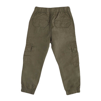 Khaki - Back - Weekend Offender Childrens-Kids Ontario Cargo Trousers