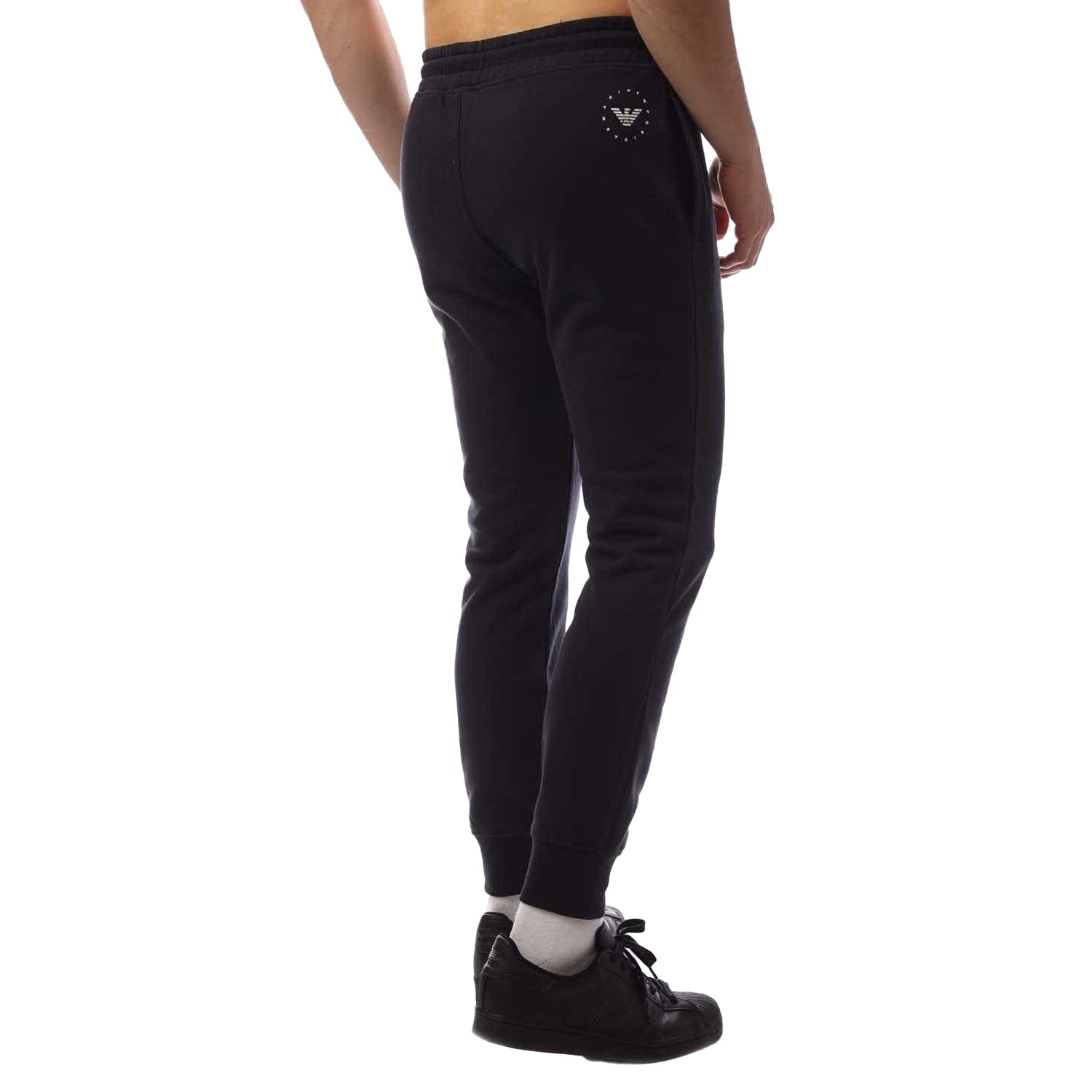 Navy - Back - Emporio Armani Mens Tracksuit Bottoms
