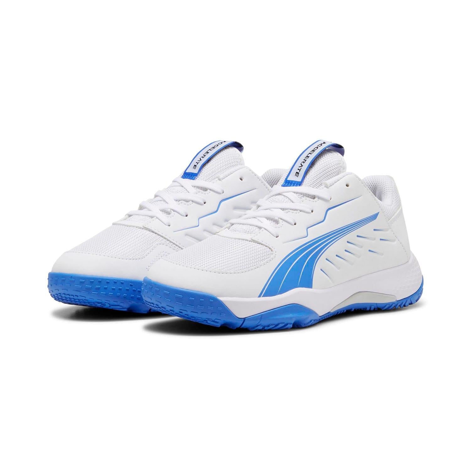 White - Side - Puma Childrens-Kids Accelerate Trainers