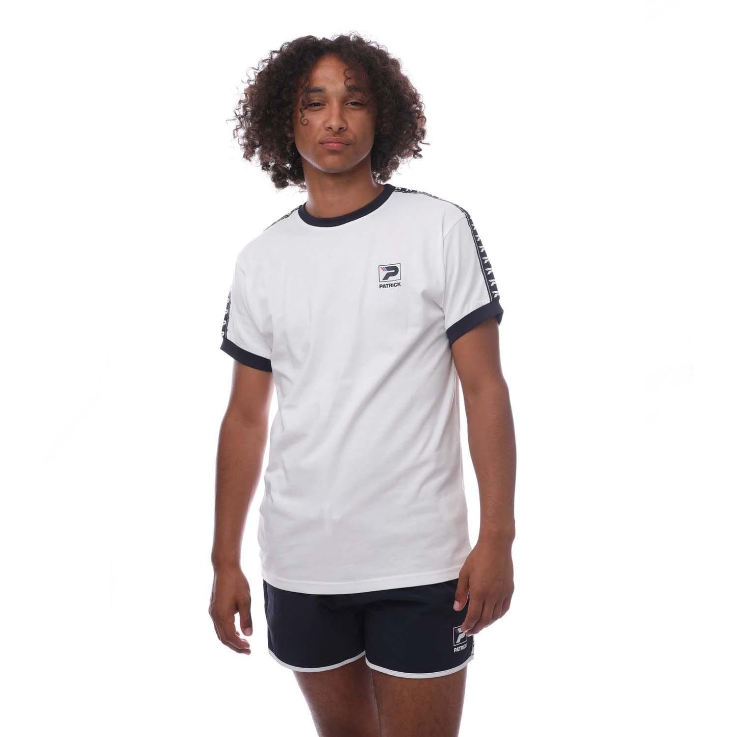 White - Front - Patrick Mens Frank T-Shirt