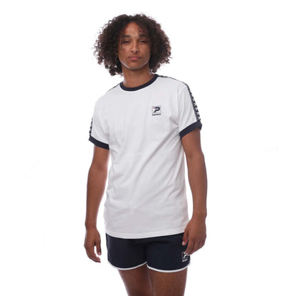 White - Front - Patrick Mens Frank T-Shirt