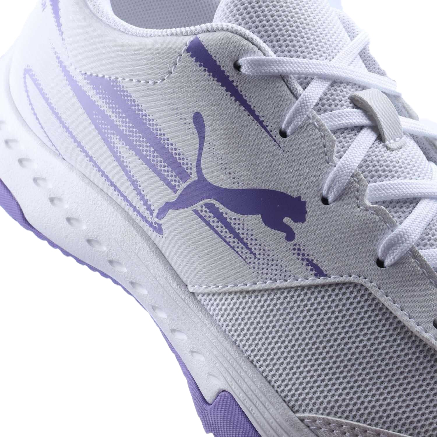 White - Pack Shot - Puma Childrens-Kids Varion II Trainers