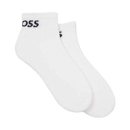 White - Front - Boss Unisex Adult Ankle Socks (Pack of 2)