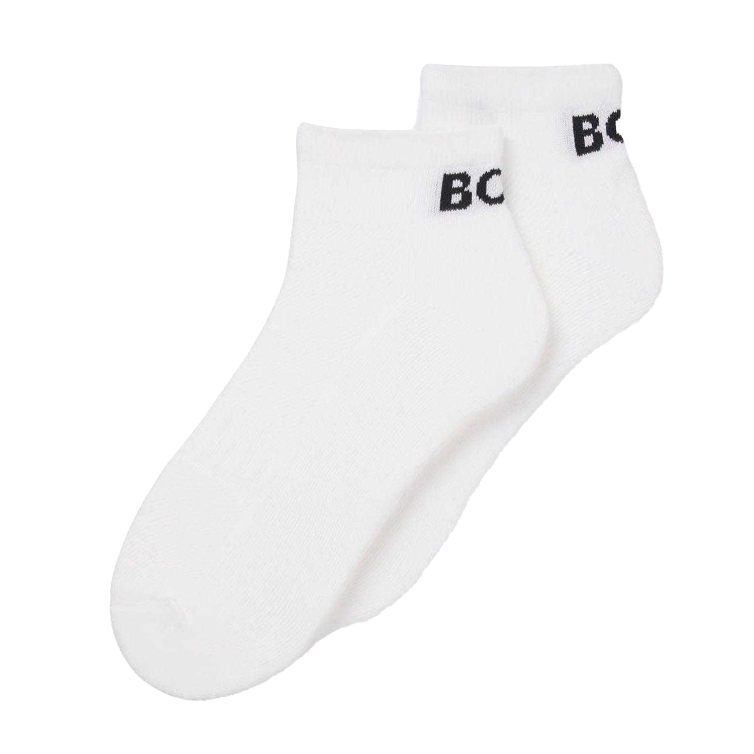 White - Back - Boss Unisex Adult Ankle Socks (Pack of 2)