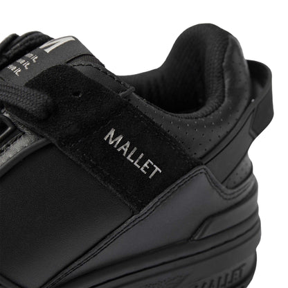Black - Lifestyle - Mallet Mens Compton Leather Trainers