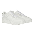 White - Front - Mallet Mens Compton Leather Trainers