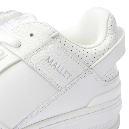 White - Lifestyle - Mallet Mens Compton Leather Trainers