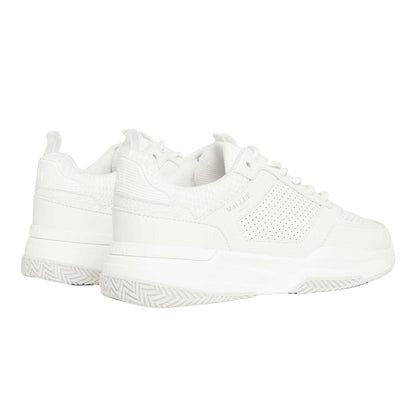 White - Back - Mallet Mens Radnor Leather Trainers