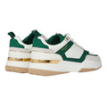 White-Green - Back - Mallet Mens Radnor Leather Trainers