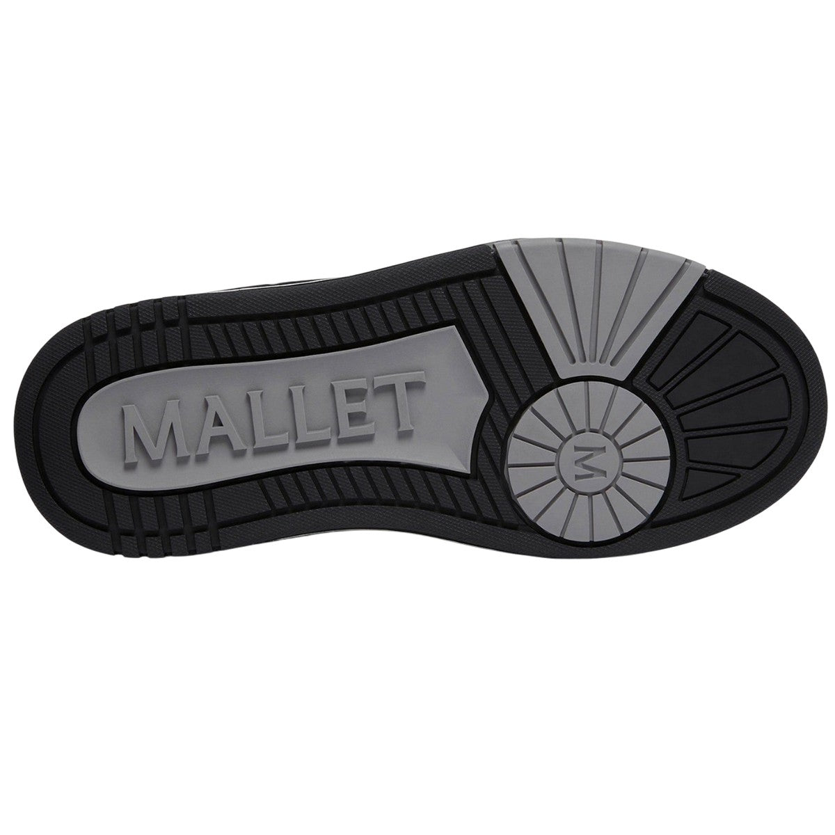 Black - Side - Mallet Womens-Ladies Compton Leather Trainers
