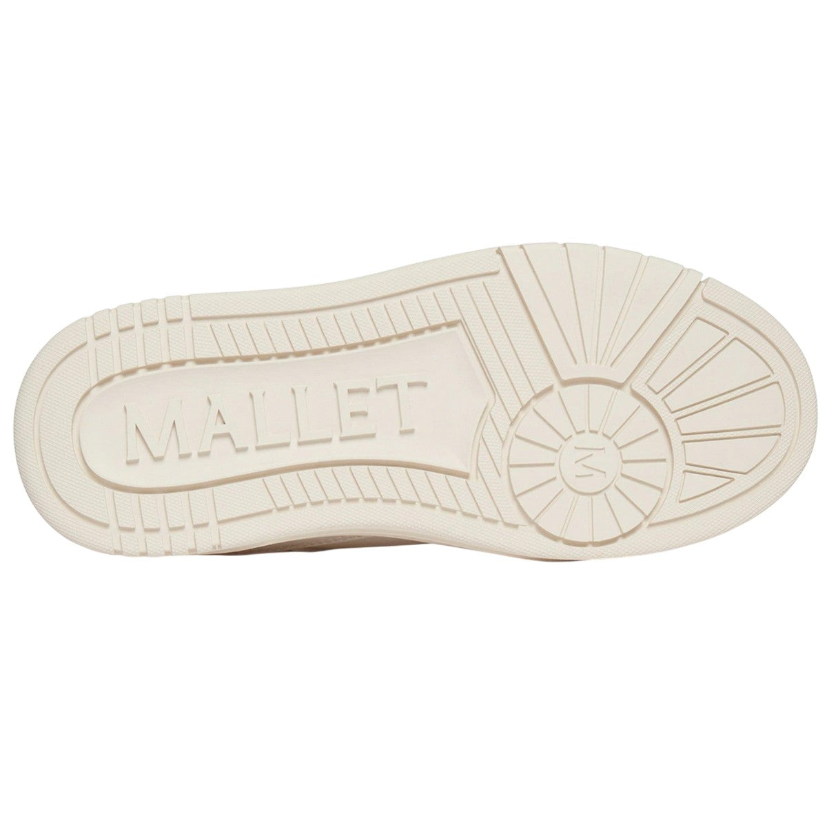 White - Side - Mallet Womens-Ladies Compton Leather Trainers