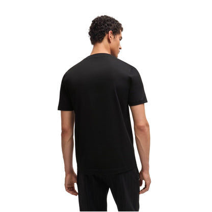 Black - Back - Hugo Boss Mens Porsche x Boss Mercerised Cotton T-Shirt