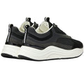Grey - Back - Mallet Unisex Adult Cyrus Leather Trainers