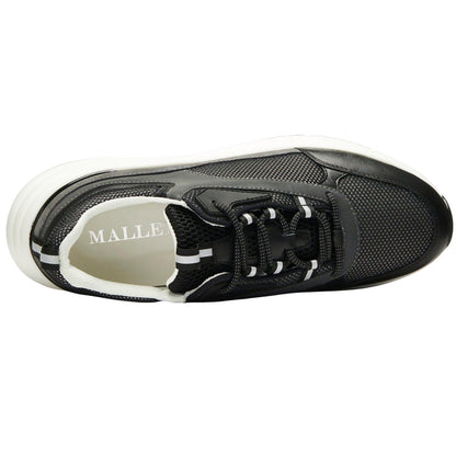 Grey - Side - Mallet Unisex Adult Cyrus Leather Trainers