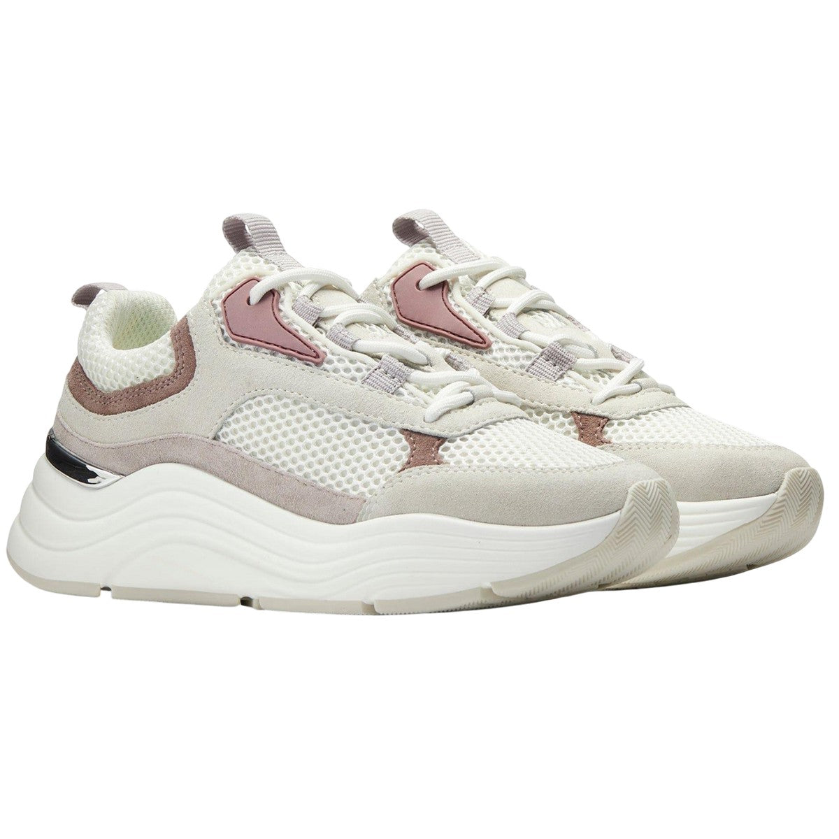 Purple - Front - Mallet Womens-Ladies Cyrus Leather Trainers