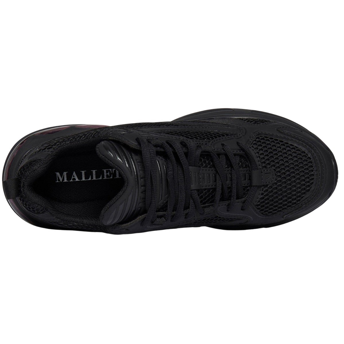 Black - Side - Mallet Mens Jupiter Leather Trainers