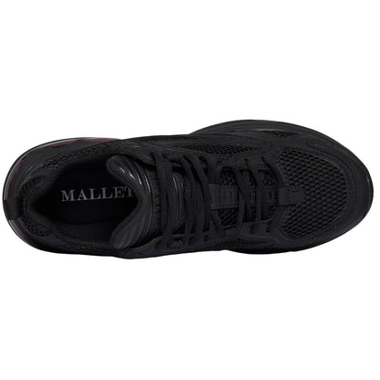 Black - Side - Mallet Mens Jupiter Leather Trainers