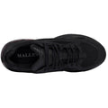 Black - Side - Mallet Mens Jupiter Leather Trainers