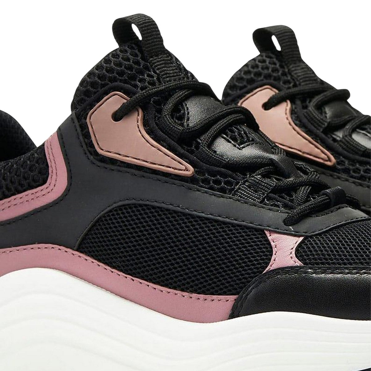 Black - Lifestyle - Mallet Womens-Ladies Cyrus Leather Trainers