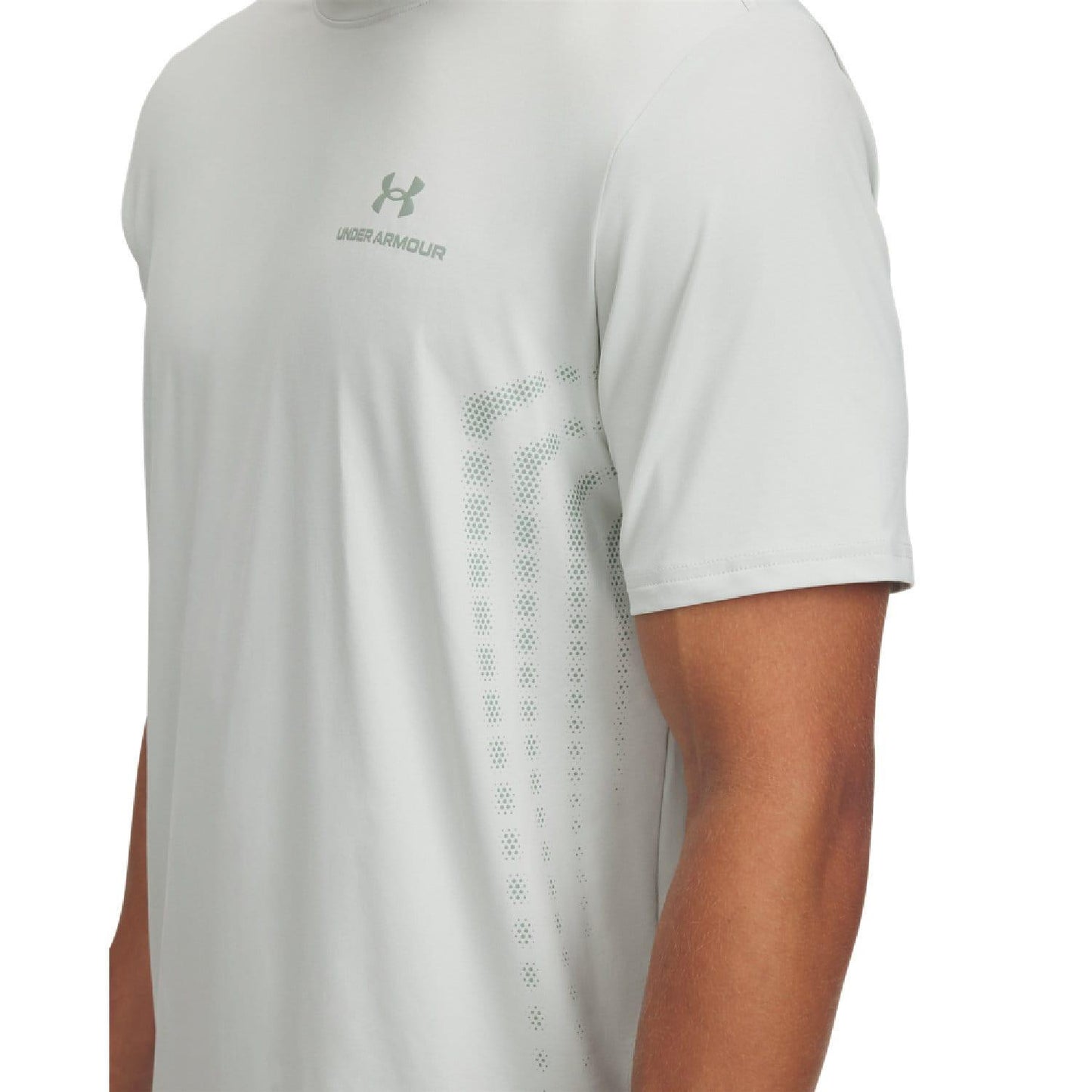 Green - Side - Under Armour Mens Vanish Energy Graphic T-Shirt