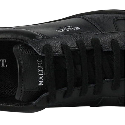 Black - Lifestyle - Mallet Womens-Ladies Bentham Leather Court Trainers