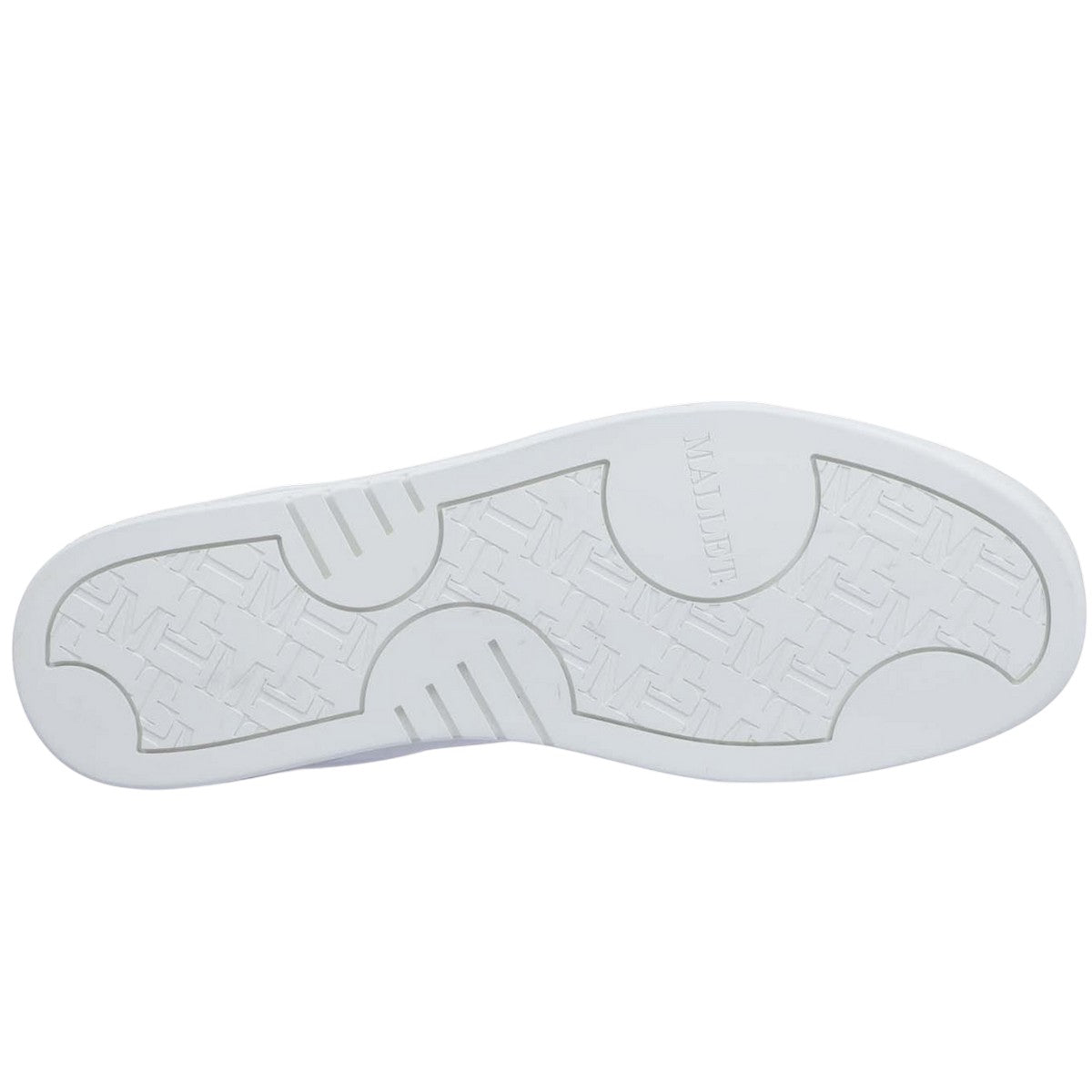 White - Side - Mallet Womens-Ladies Bentham Leather Court Trainers