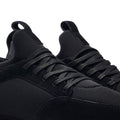 Black - Side - Mallet Mens Archway Leather Trainers
