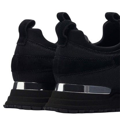 Black - Lifestyle - Mallet Mens Archway Leather Trainers
