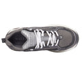 Grey - Side - Mallet Mens Jupiter Leather Trainers