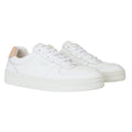 White - Front - Mallet Mens Bentham Leather Trainers
